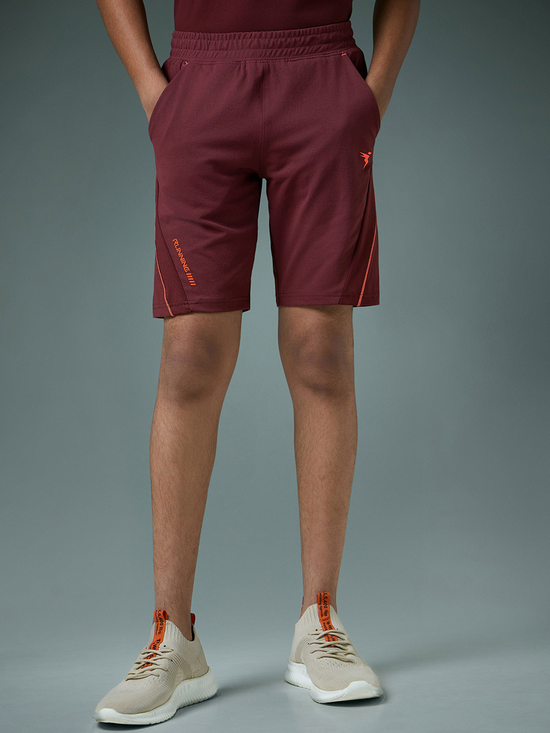 Technosport Boys Slim Fit Mid-Rise Outdoor Sports Shorts