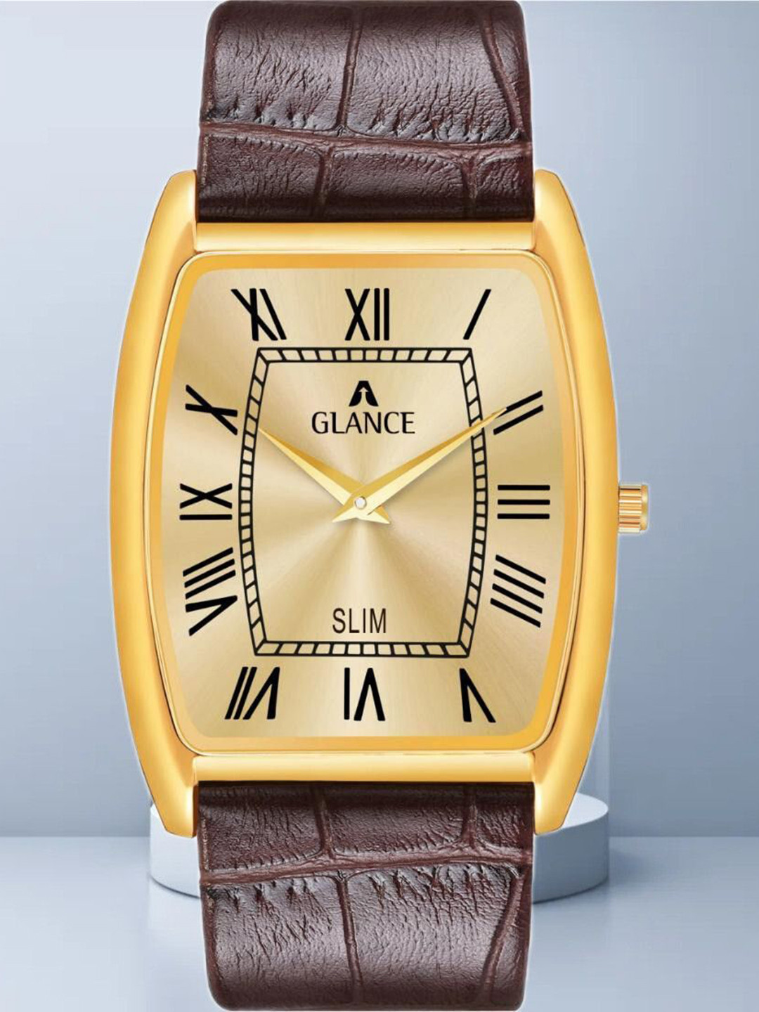 Aglance Unisex Rectangular Dial & Bracelet Style Straps Analogue Watch JK_AG8172B_rl31