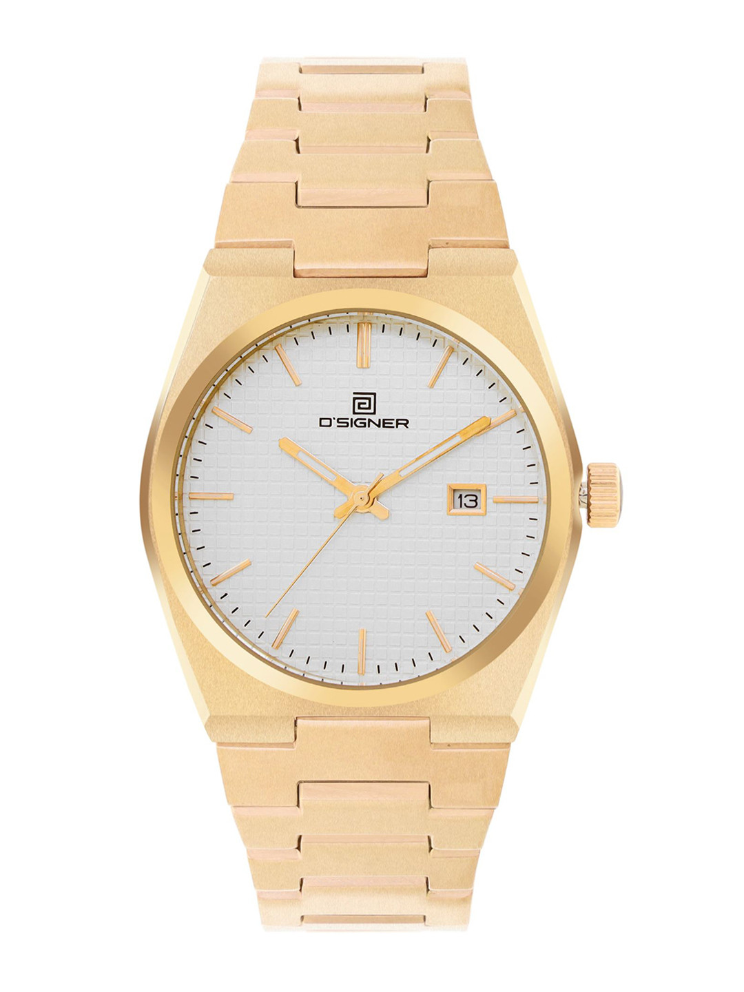 D'SIGNER Men Round Dial & Bracelet Style Straps Analogue Watch 867GM.2G