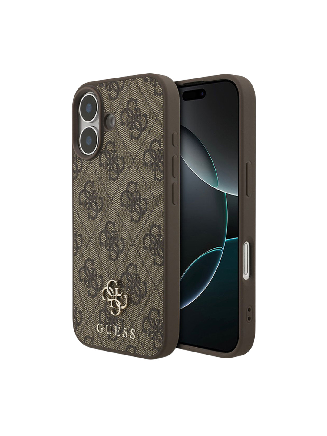 GUESS Typography Printed iPhone 17 Leather Back Case