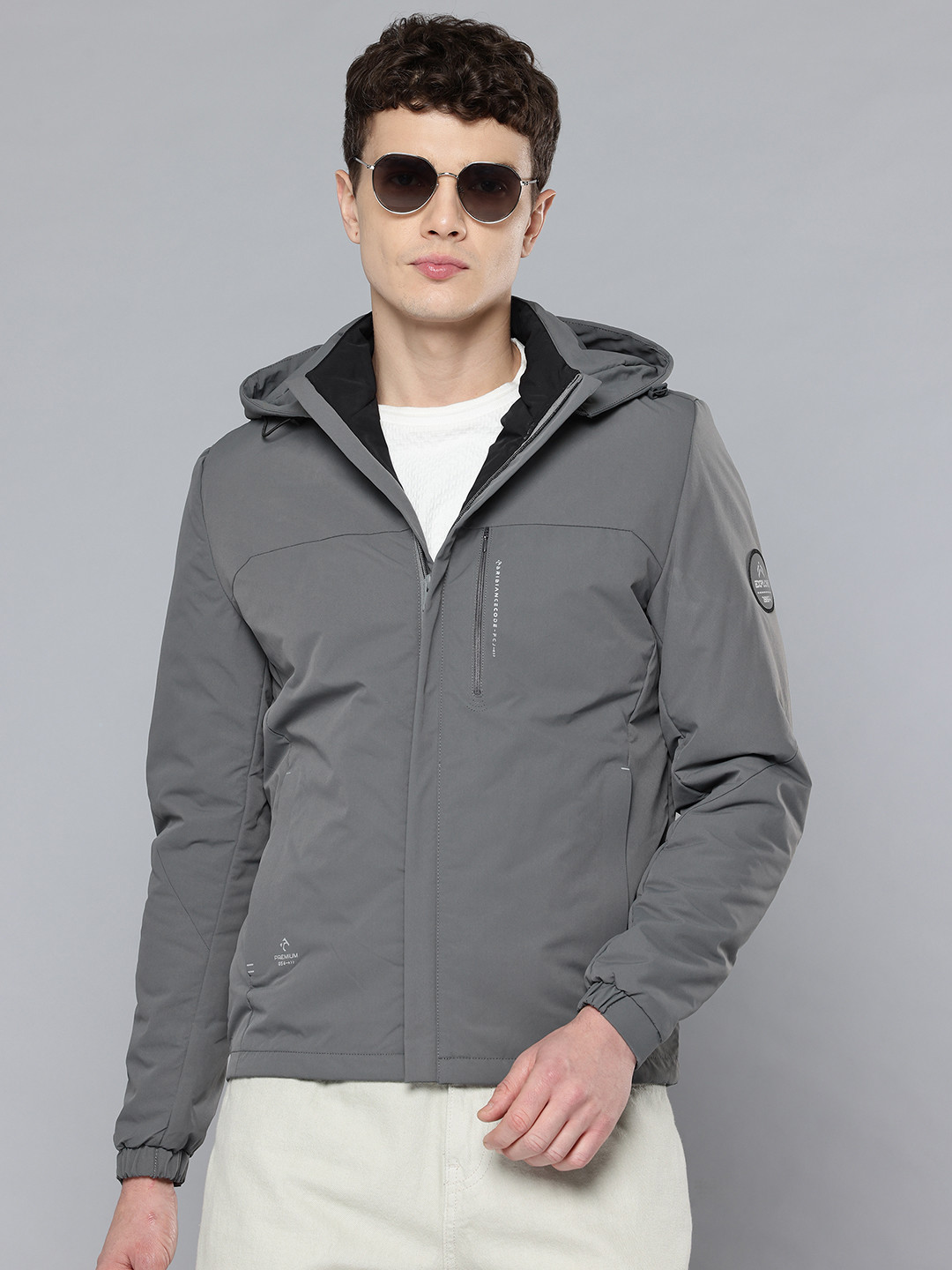 Fort Collins Solid Hooded Tailored Jacket