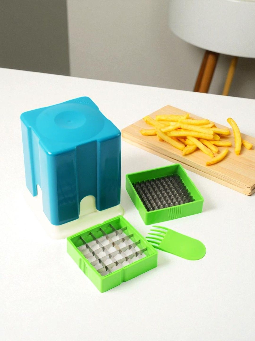 DeoDap Multicoloured All-in-One Plastic Chopper