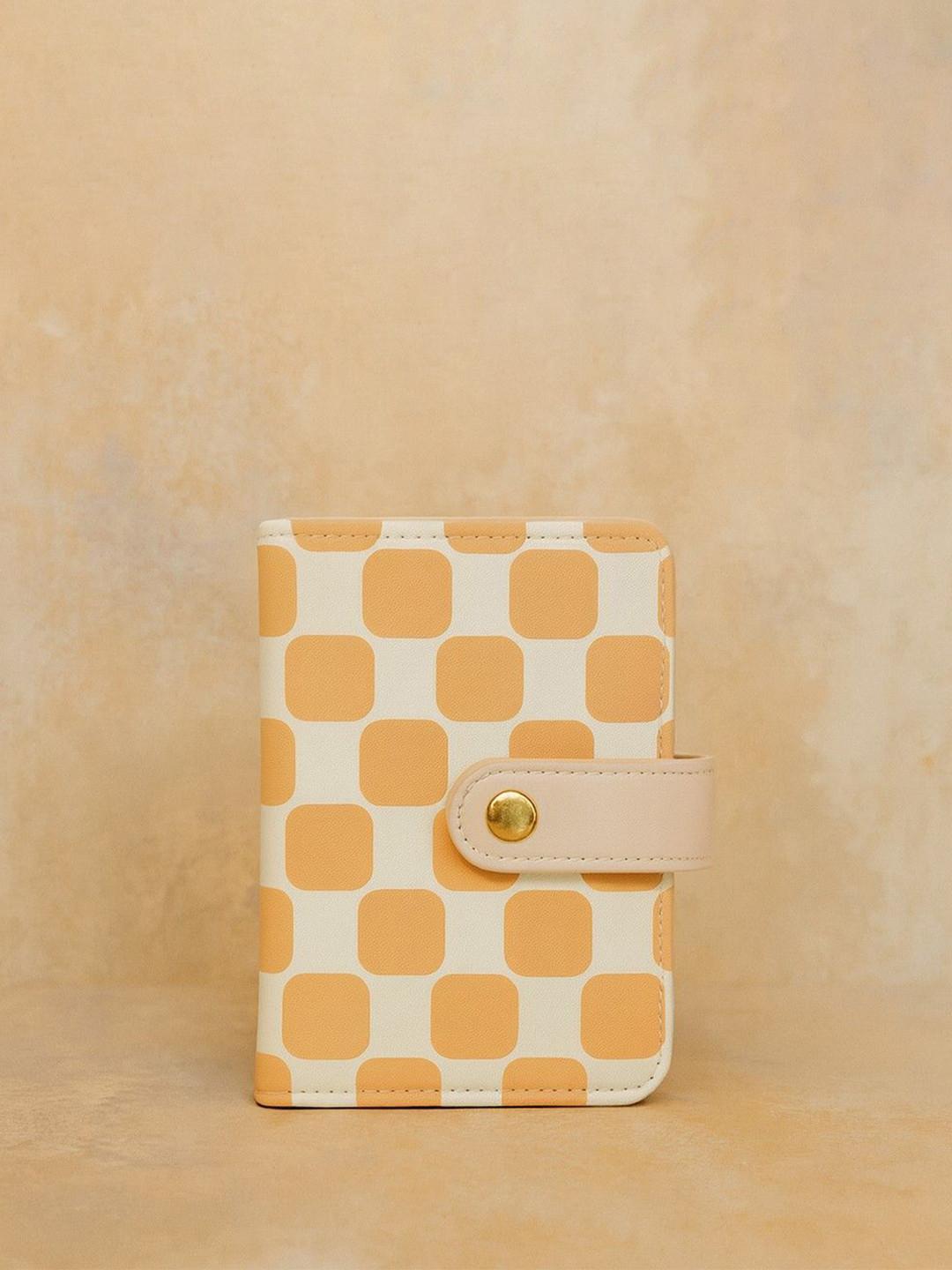 ALL ABOUT HER Women Checked PU Card Holder