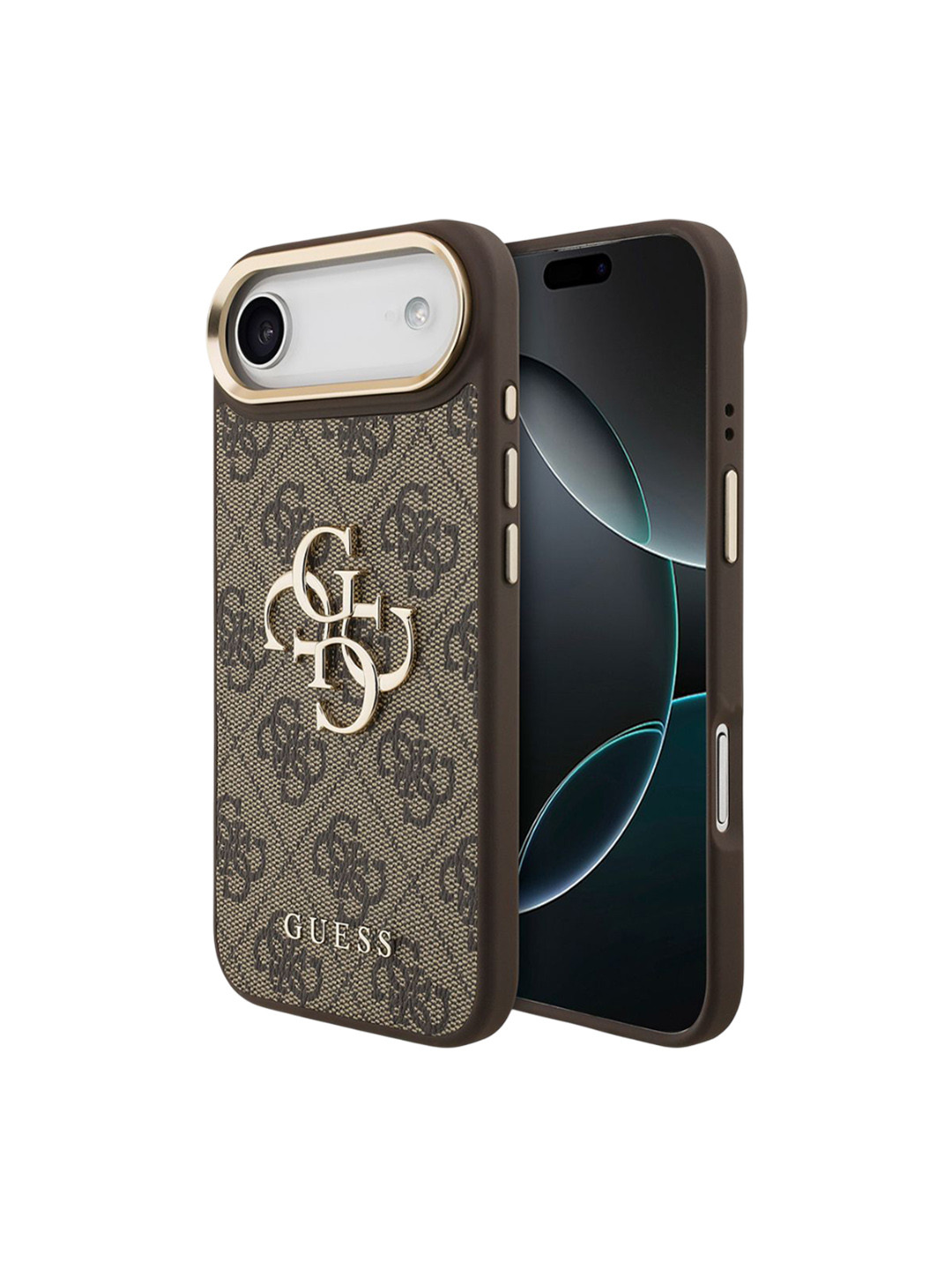 GUESS Hc 4G Pu W/ Big 4G Classic Logo Gd Iphone 17 Air - Brown