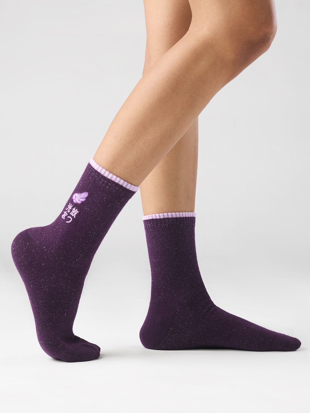 The Souled Store Women Urban Angel Printed Above Ankle Length Socks