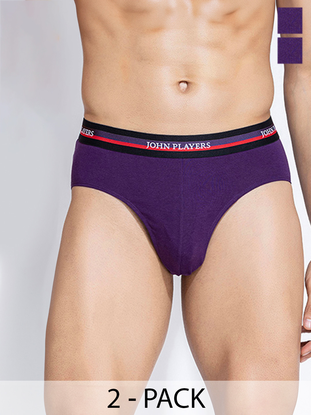 John Players Contoured Pouch Cotton Basic Briefs JBF035M15S