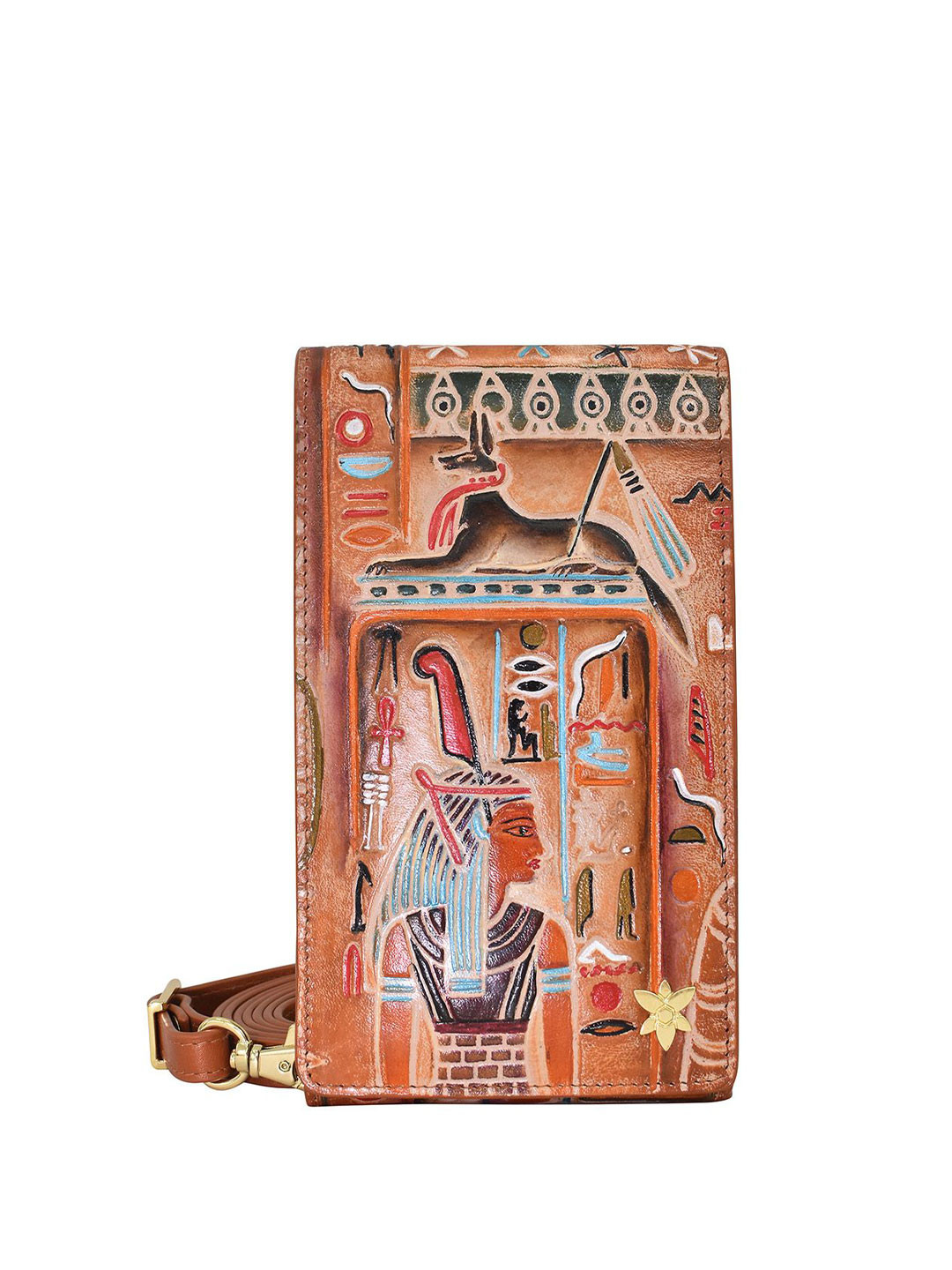 Anuschka Women Ancient Egypt Leather Two Fold Wallet