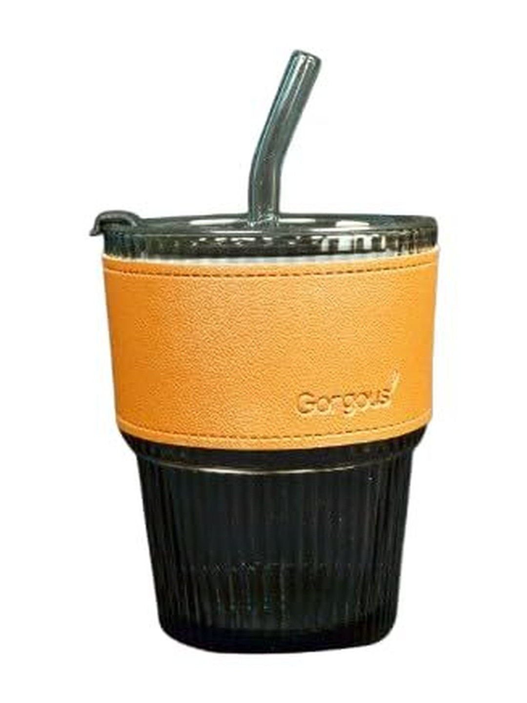 1ST TIME Orange Glass Transparent Dishwasher Safe Water Glass