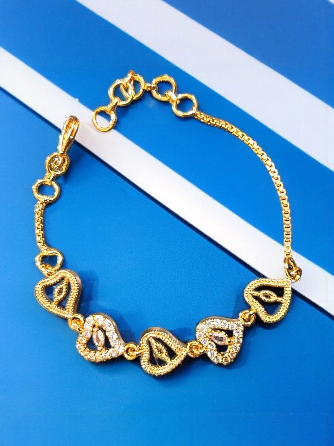MAA sitala store Gold-Plated Charm Bracelet