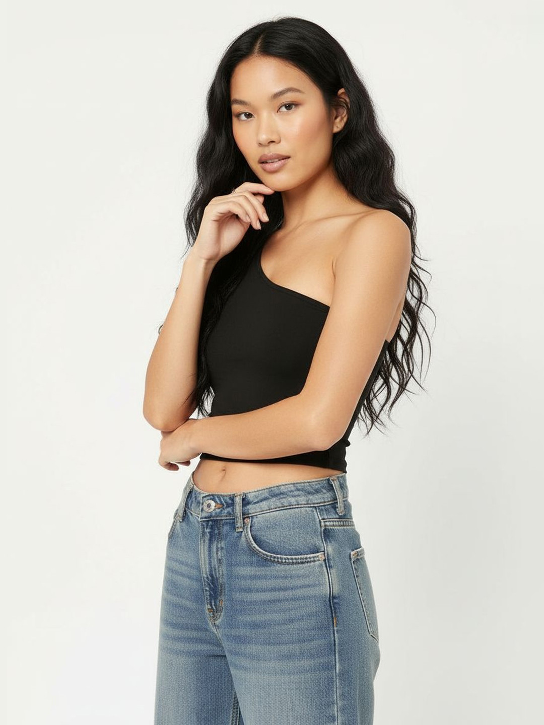 DressBerry Chill & Chug One-Side Crop Top