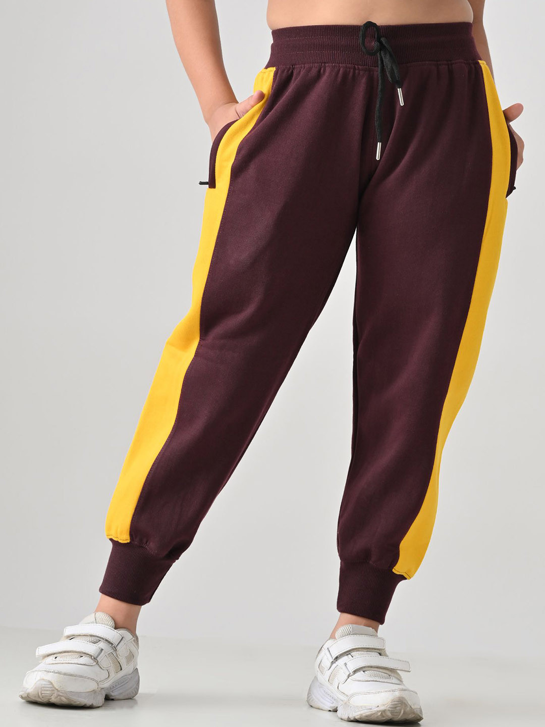 BAESD Girls Colorblcoekd Relaxed Fit Jogger