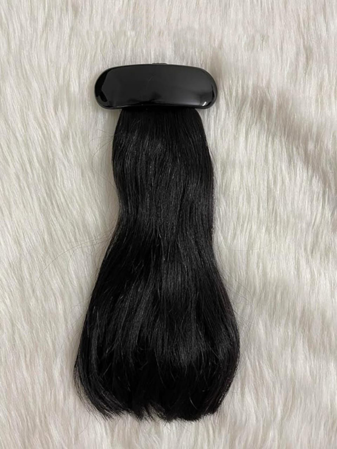 Nandita Clip In Straight Ponytail Hair Extension- Natural Black