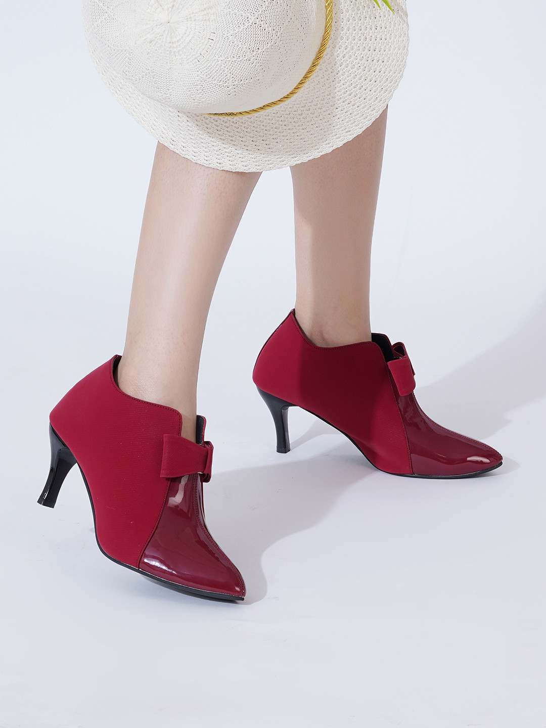 HVNLY BY SHOETOPIA Platform Pointed Toe Pumps Heels