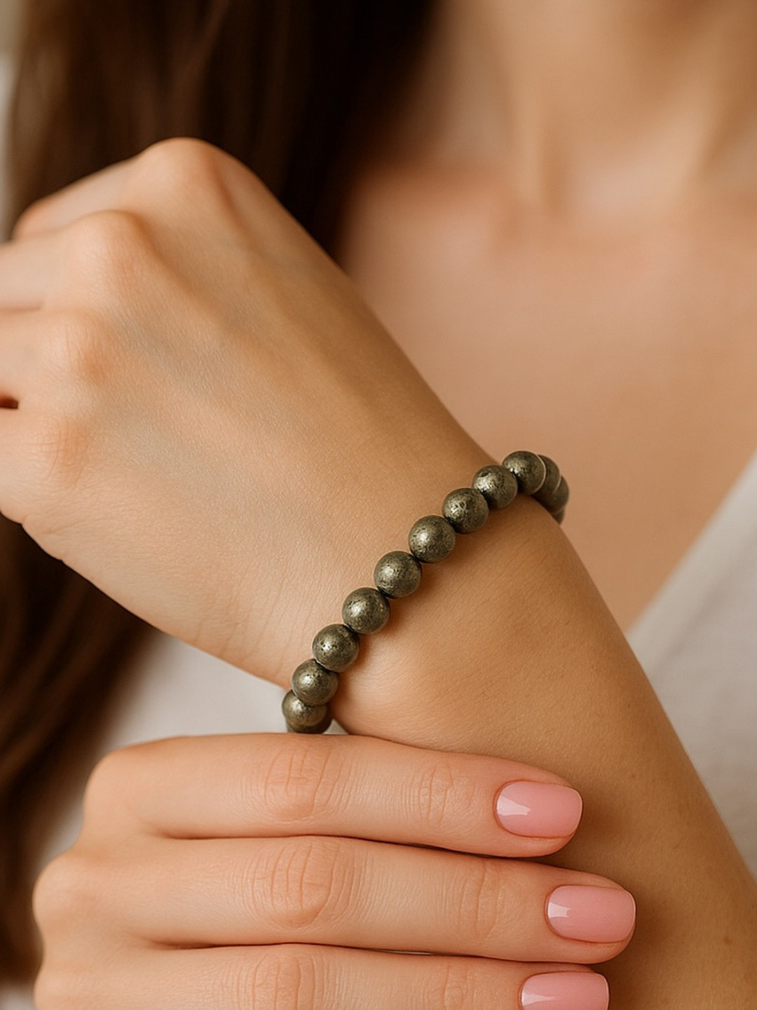 Basraa Women Pyrite Crystal Bracelet