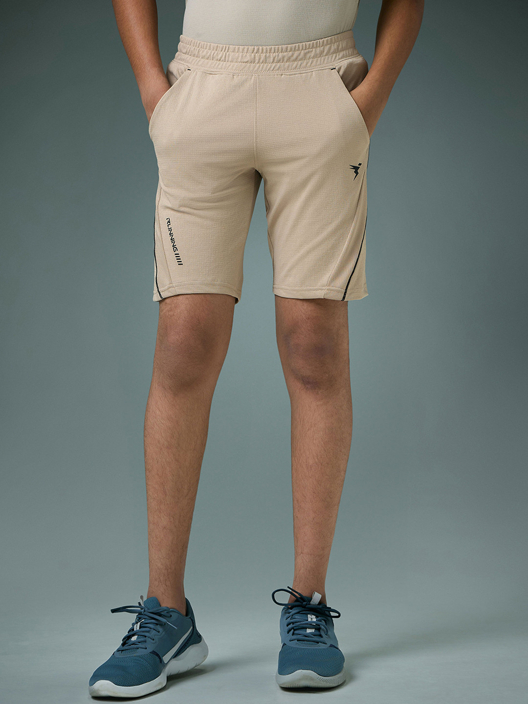 Technosport Boys Slim Fit Sports Shorts with COTFLEX for Outdoor Sports