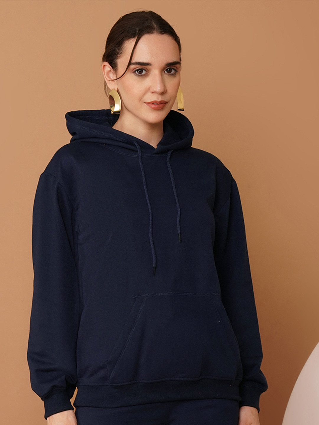 U&F Women Oversized Hooded Sweatshirt