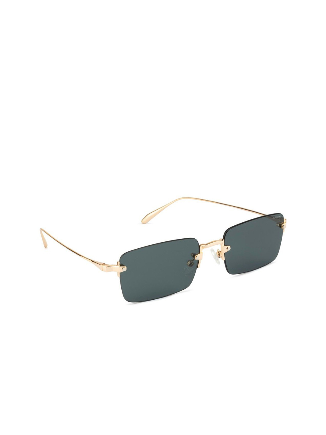 OPIUM Unisex Rimless UV Protected Rectangle Sunglasses OP-10374-C01