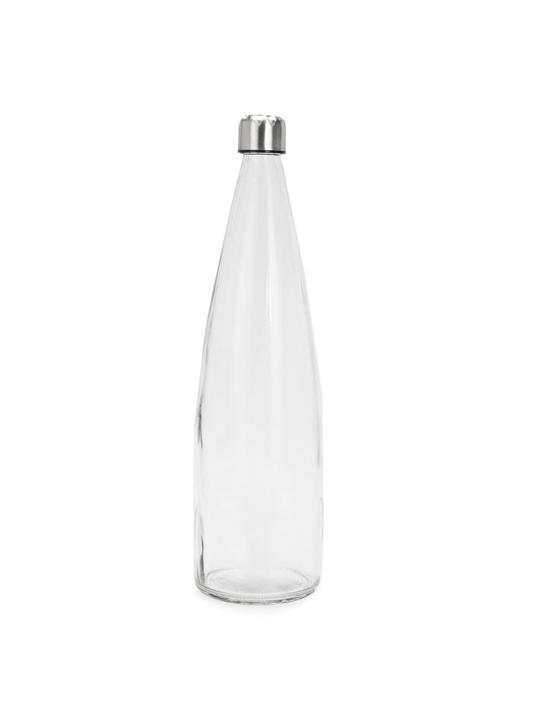 1ST TIME Transparent Glass Freezer Safe Water Bottle
