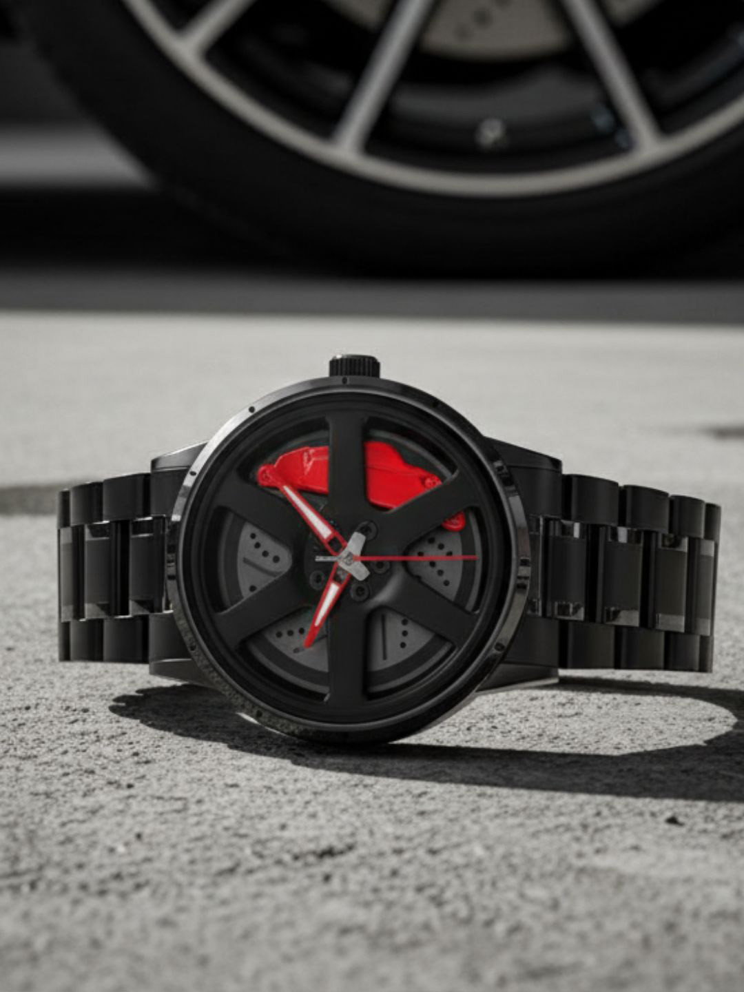 PAPIO Men Bracelet Style Straps Analogue Watch MN-250 RED