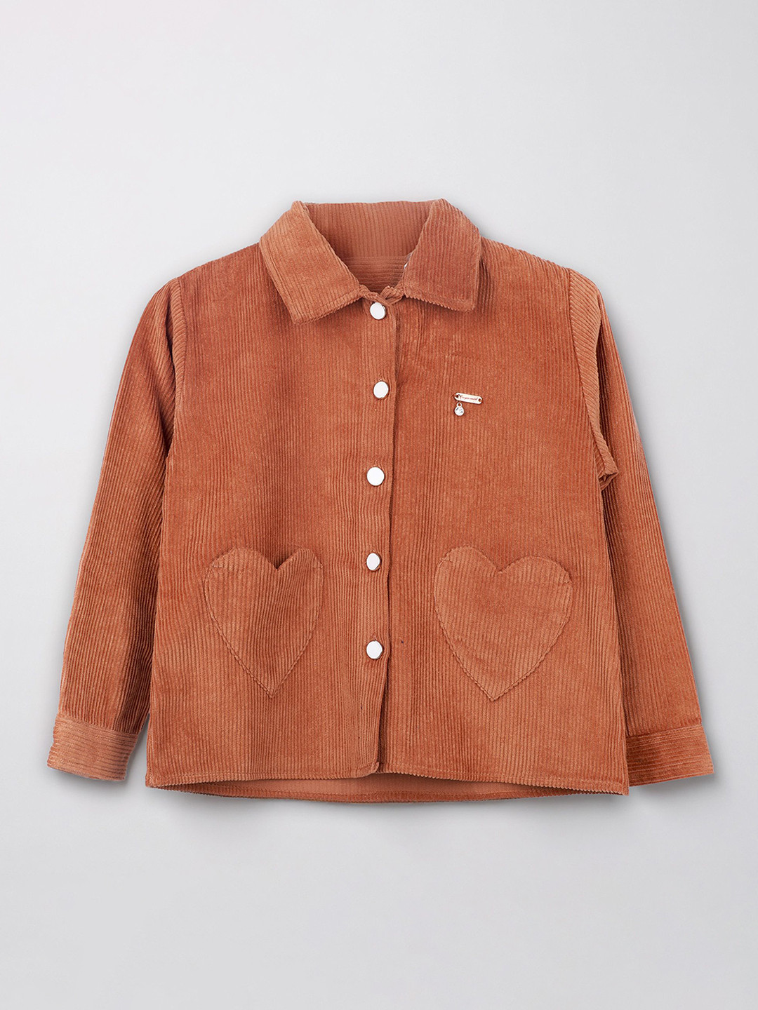 Purple United Kids Girls Corduroy Tailored Jacket