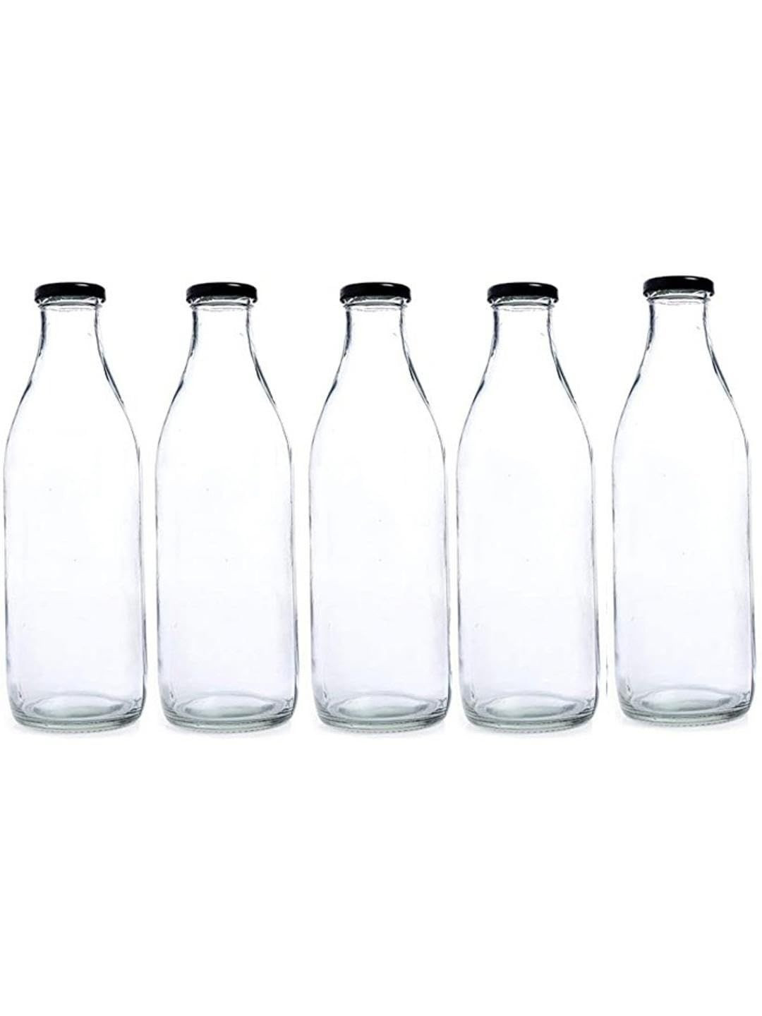 1ST TIME 5 Transparent Glass Solid Water Bottle