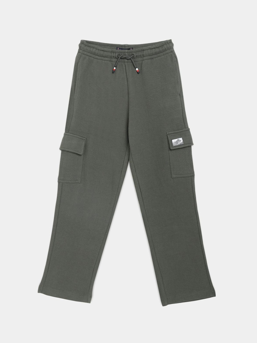 Tommy Hilfiger Boy Textured Regular Fit Mid Rise Drawstring Track Pants