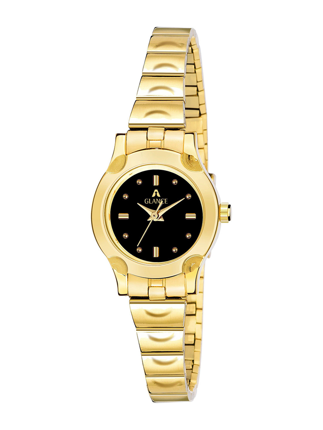 Aglance Women Bracelet Style Straps Analogue Watch JK_AG8019ym02 Black Dial Womens