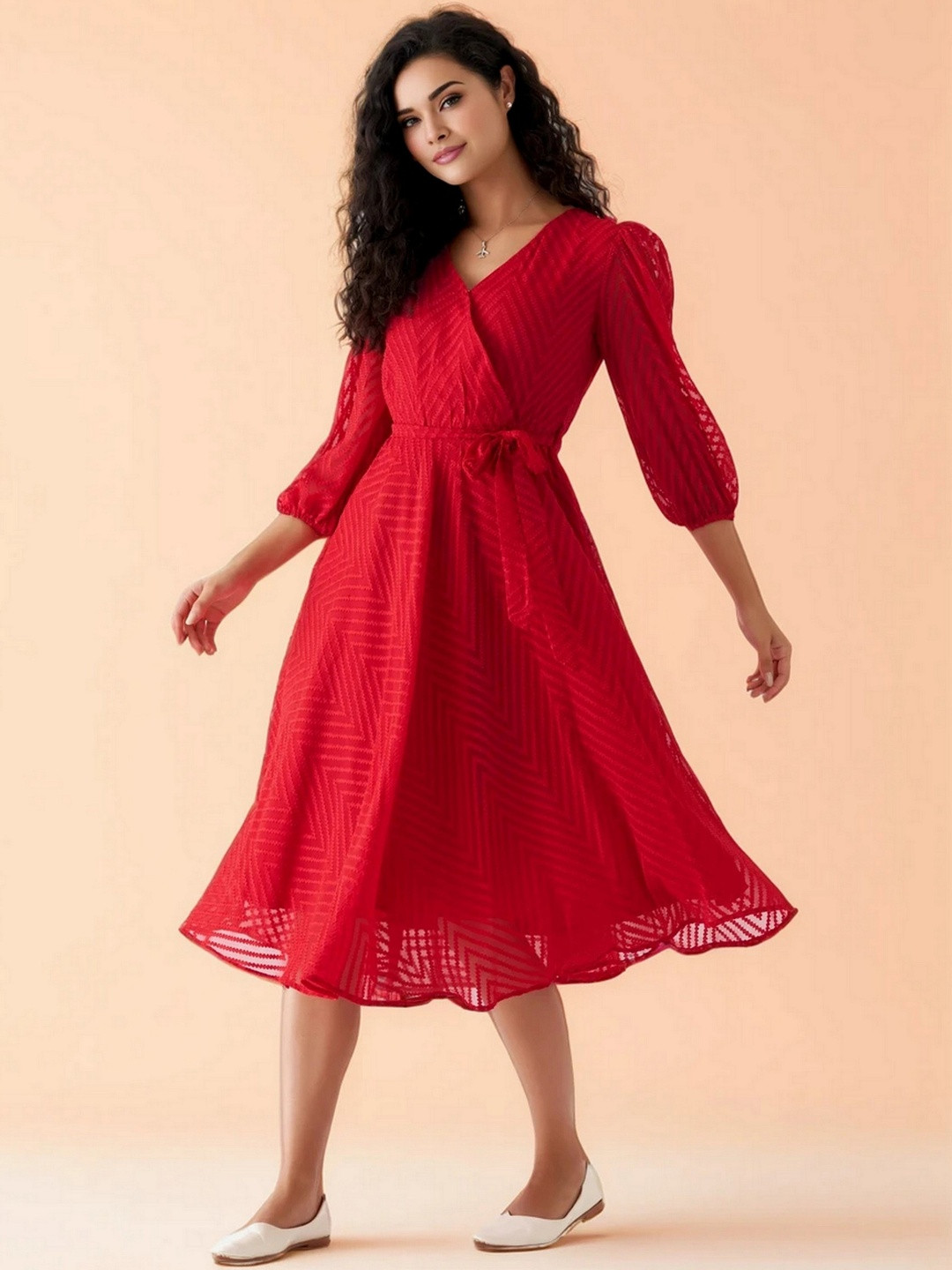 DressBerry Crepe Midi Dress