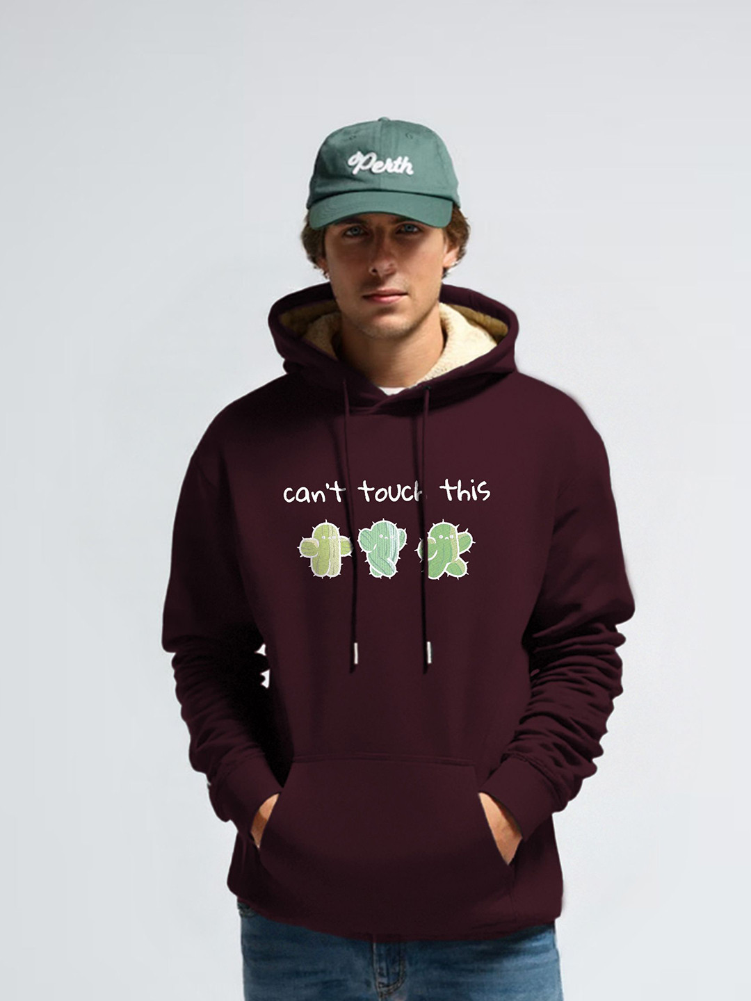 TOGS & TERRE Men Graphic Printed Winter Wear Hooded Sweatshirt