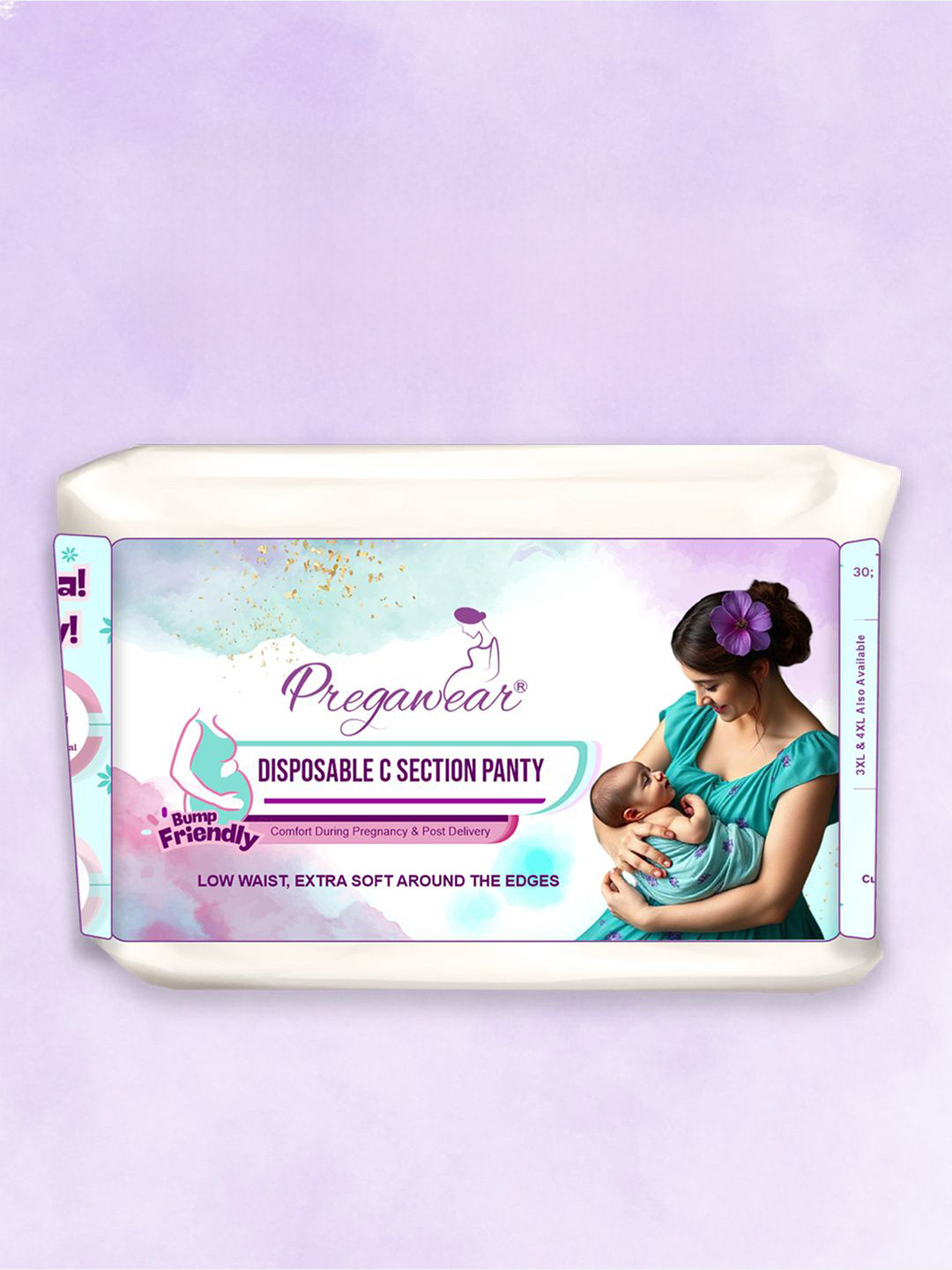 Pregawear  Women Disposable C Section Panty Low-Rise Basic Brief