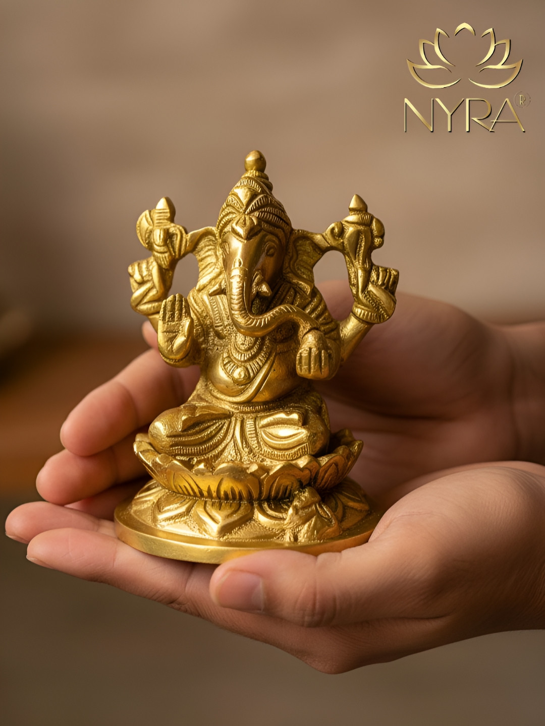 Nyra Kitchenware Yellow Auspicious Vastu Ganpati Murti Showpiece