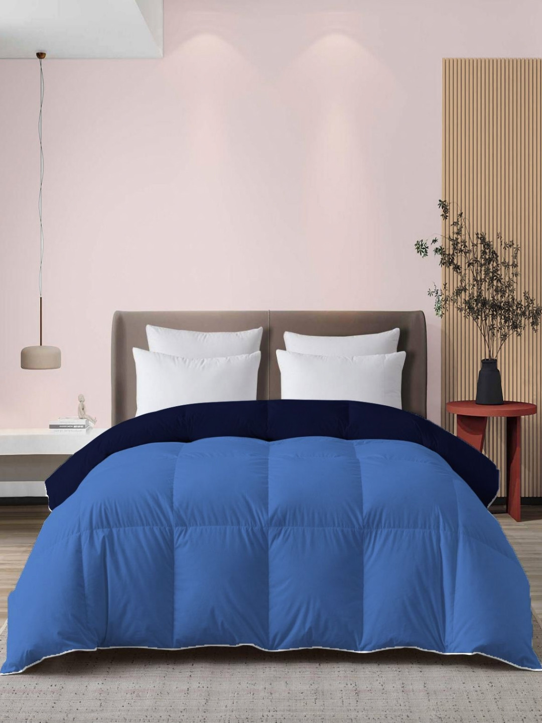 Mulberry Living Dual Essence Blue Microfiber Mild Winter 150 GSM Reversible Comforter