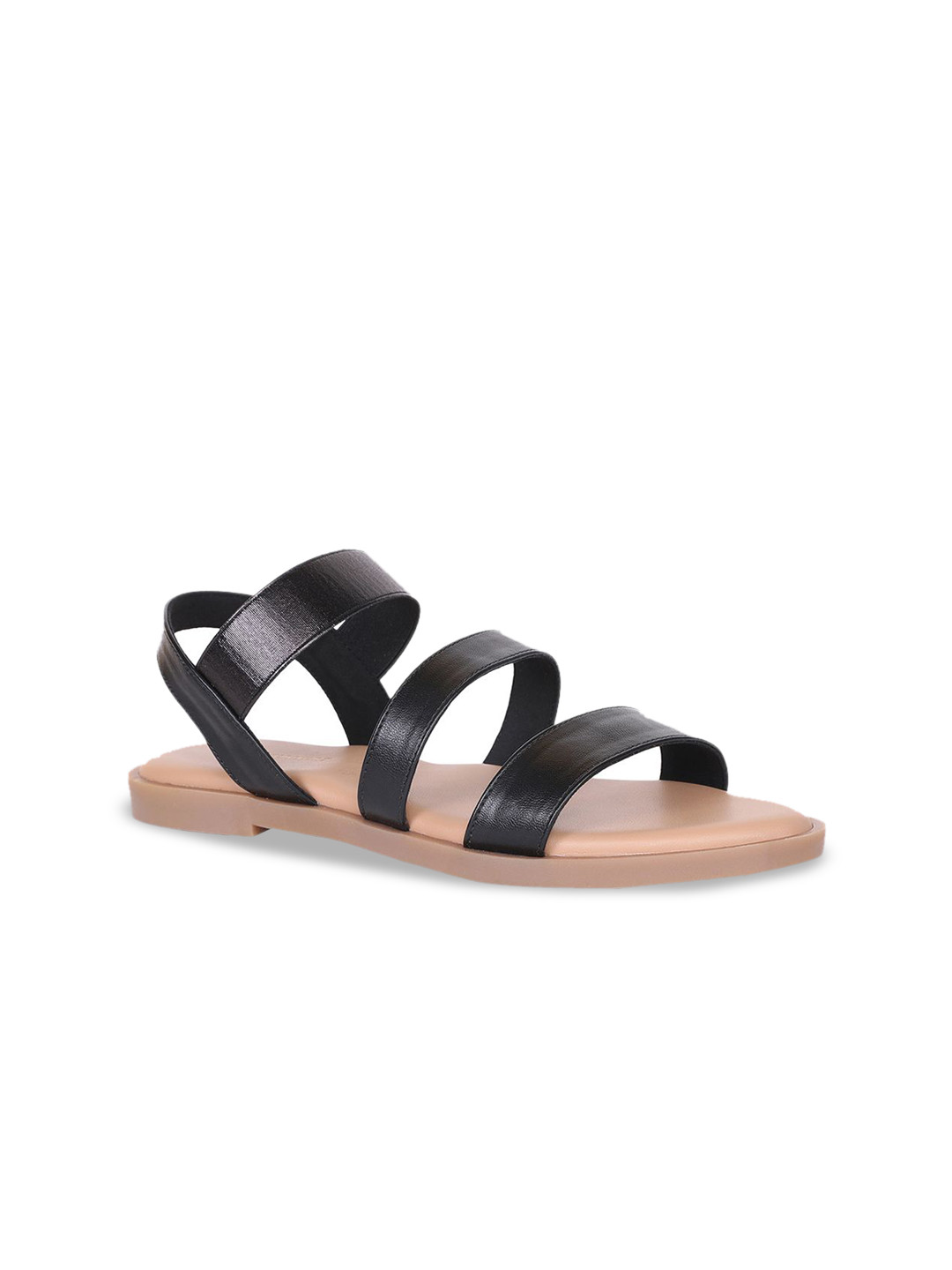 CAMLEE COMFORT Women Open Toe Triple Strap Flats