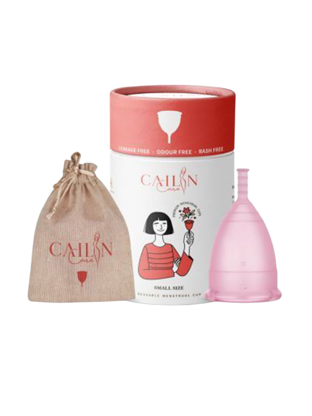 Cailin Care Super Soft Reusable Menstrual Cup With Air-Hole Technology - Small