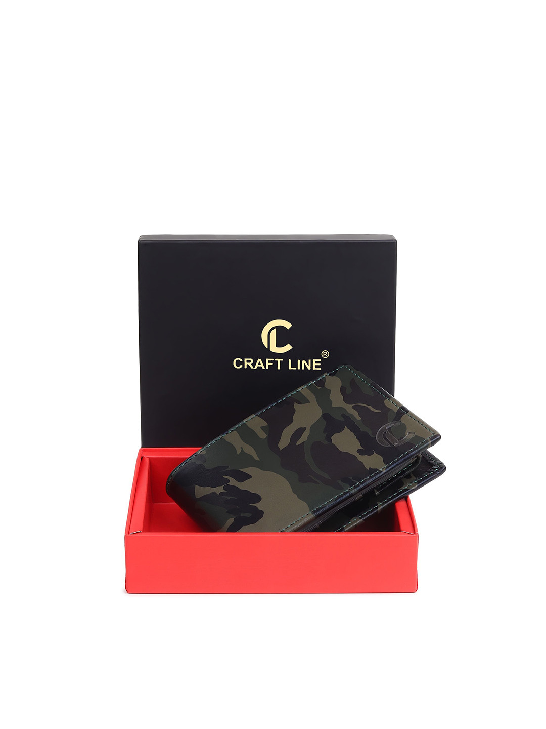 CRAFT LINE Men Abstract Printed Two Fold Wallet