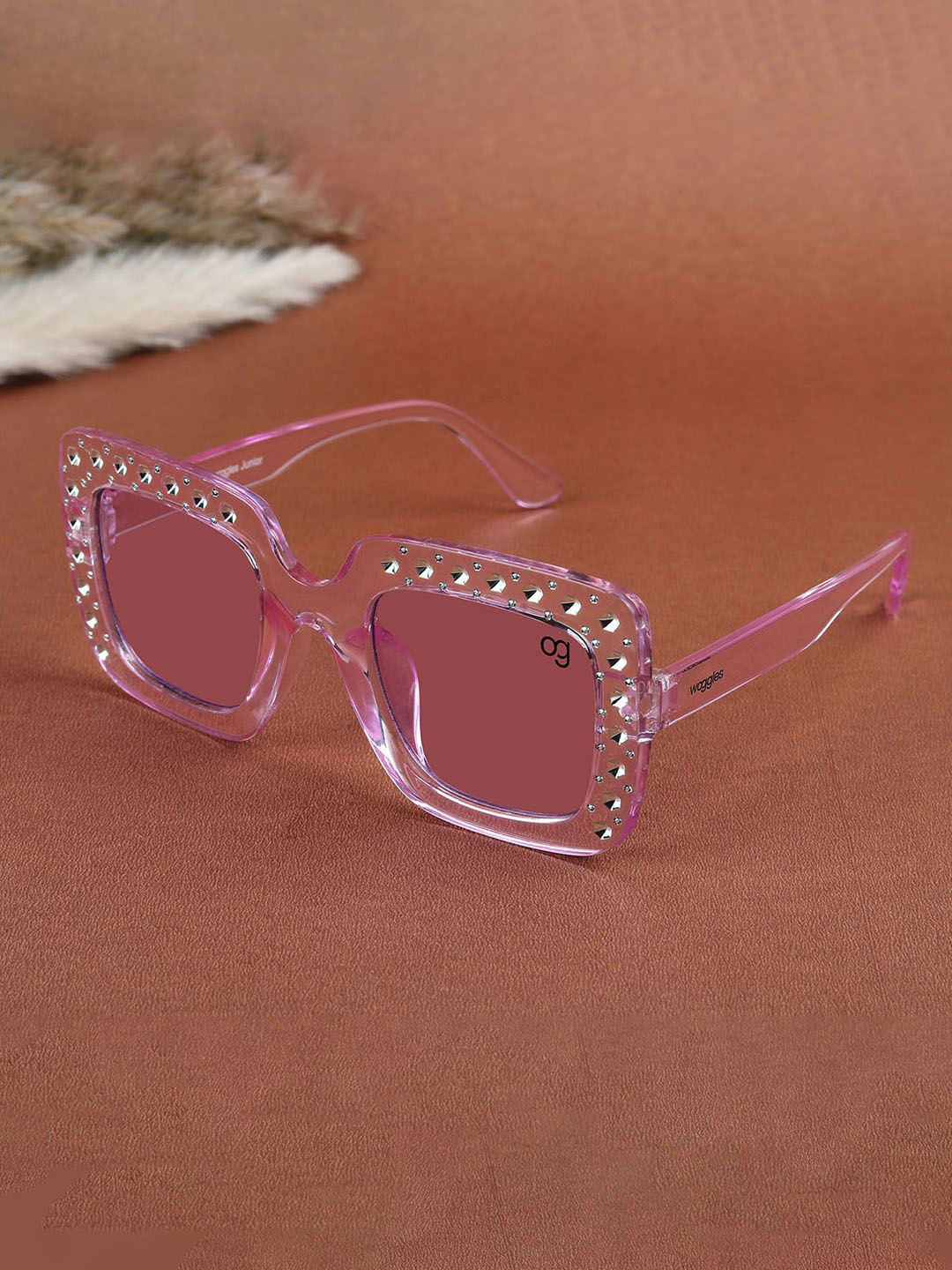 Woggles Kids Square Sunglasses with UV Protected Lens WOKD-PSQ-3836C5