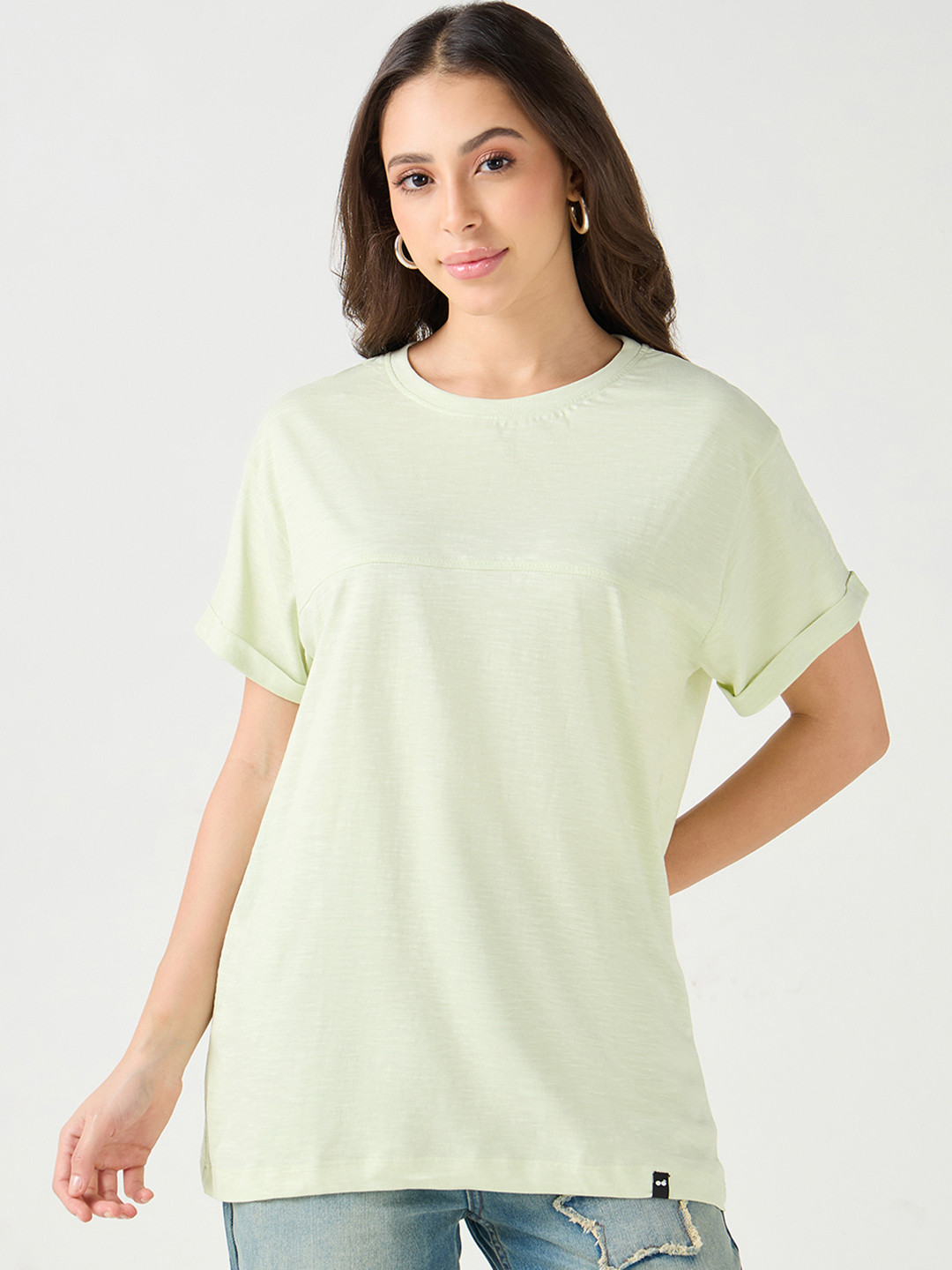 Bewakoof Air 1.0 Round Neck Cotton Regular Fit T-shirt
