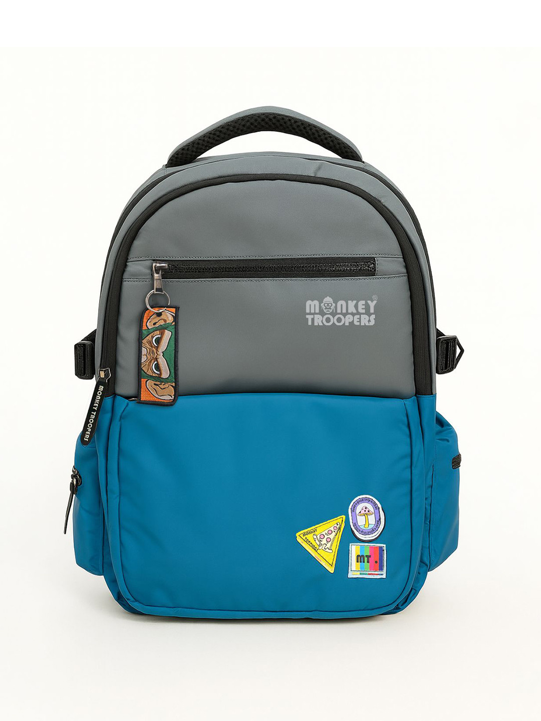 MONKEY TROOPERS Unisex Colourblocked Backpack