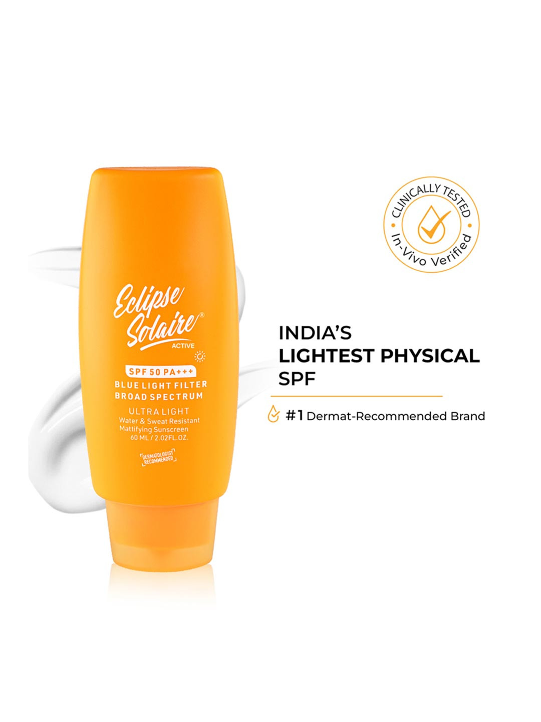 Eclipse Solaire Active Sunscreen SPF 50 PA+++ - 60 ml