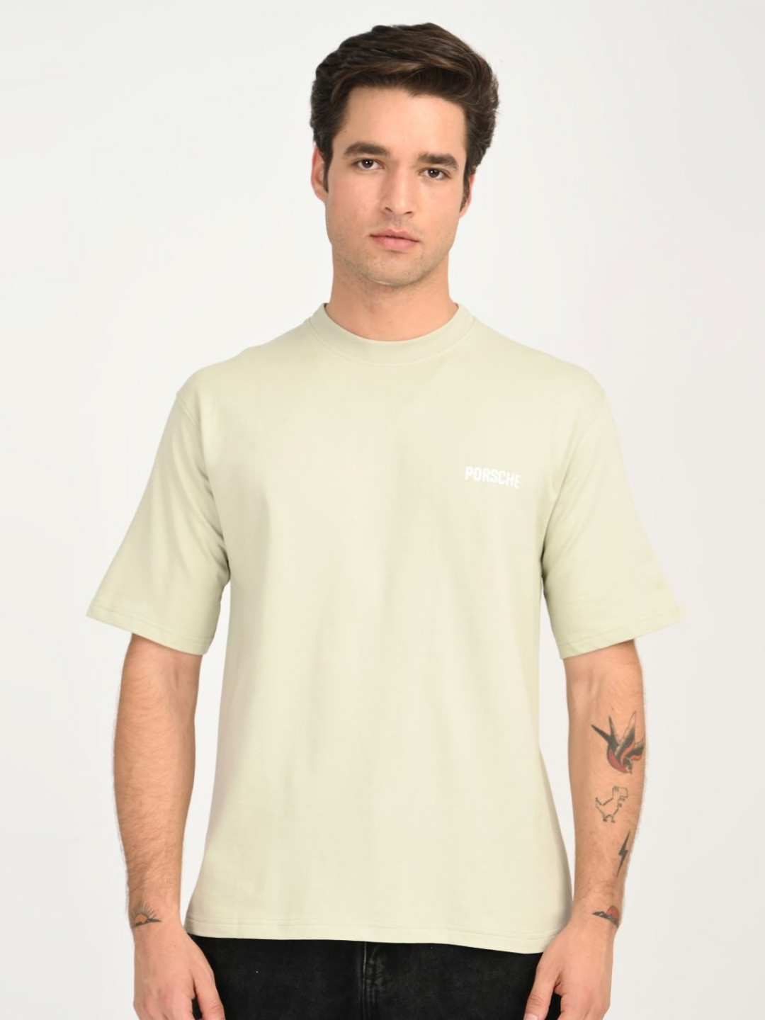 Porsche Graphic Printed Regular Fit Cotton T-shirt