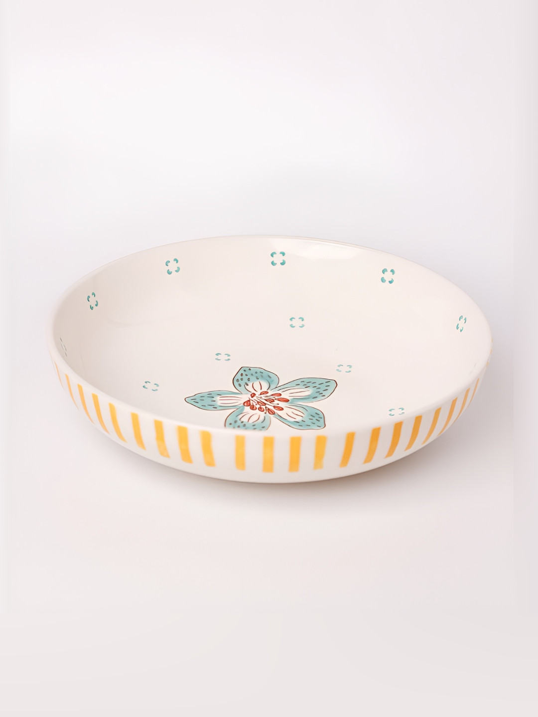 The Wishing Chair White And Blue Ceramic Dishwasher And Microwave Safe Serving Bowl