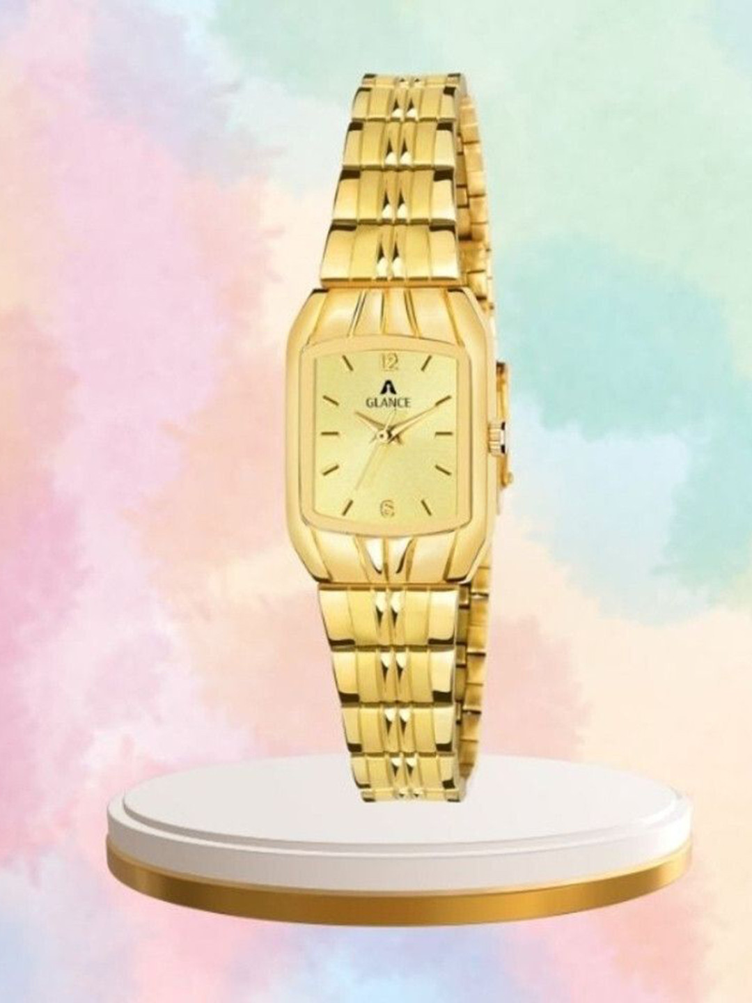 Aglance Unisex Patterned Dial & Bracelet Style Straps Analogue Watch JK_75446_9151ym01