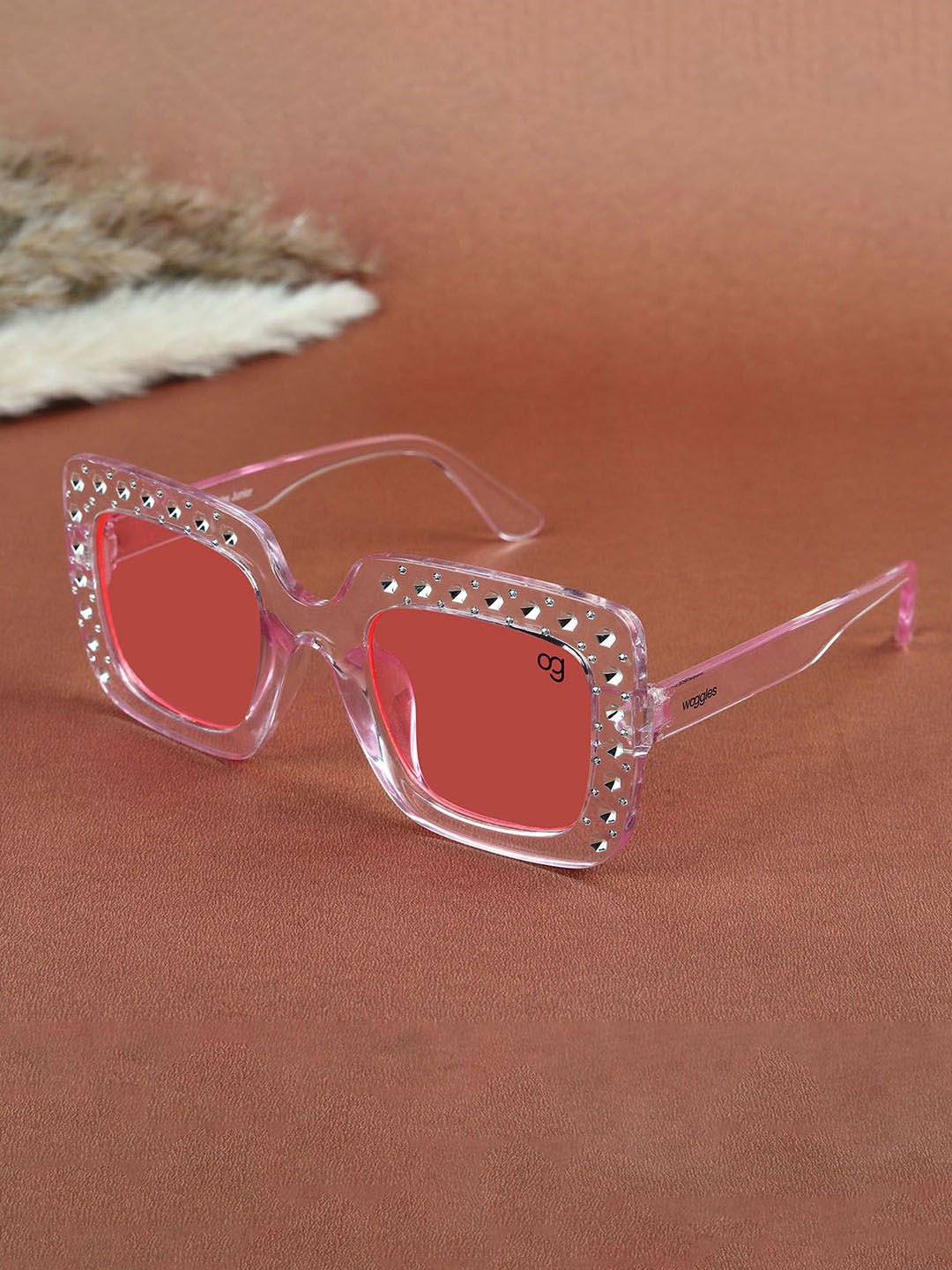 Woggles Kids Square Sunglasses with UV Protected Lens WOKD-PSQ-3836C4