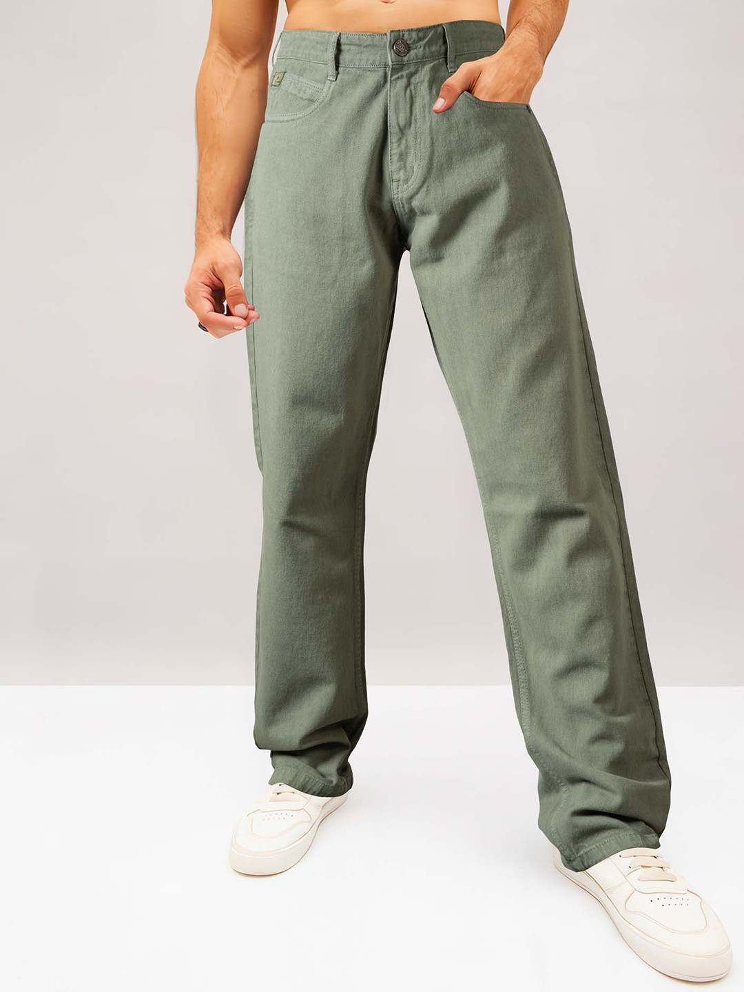 Jb Just BLACK Men Bostin Baggy Mid-Rise Jeans
