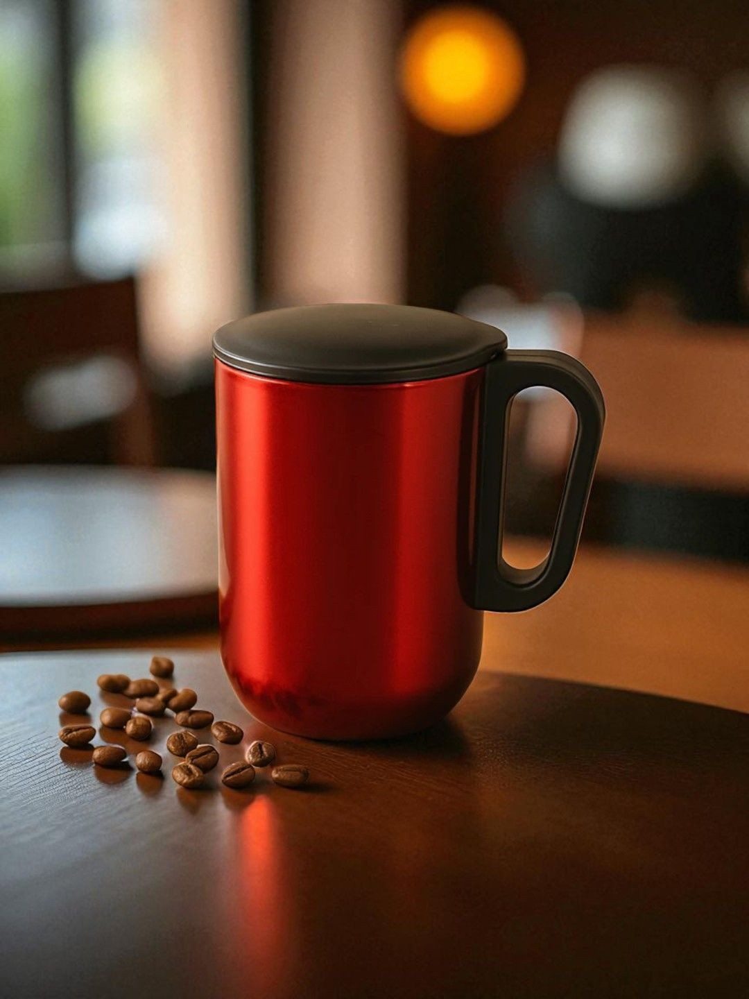 DeoDap Stainless Steel Metallic Coffee Mug