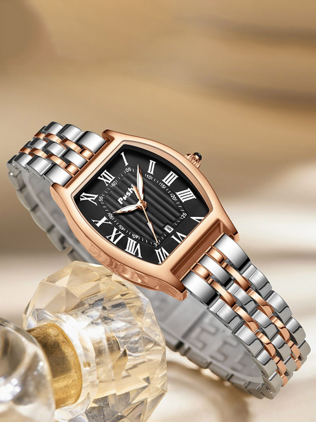 Poshi Women Dial & Straps Analogue Watch POSW23-933914345280-BLACK