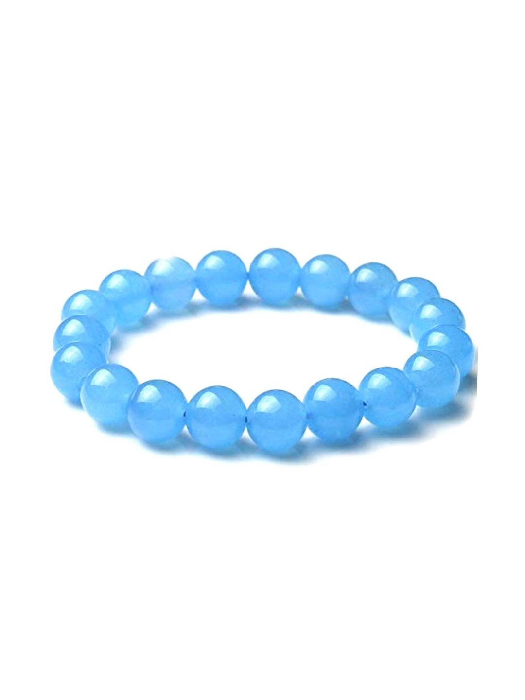 EDMIRIA Chalcedony Stones Reiki Chakra Healing Yoga Meditation Crystal Fengshui Bracelet