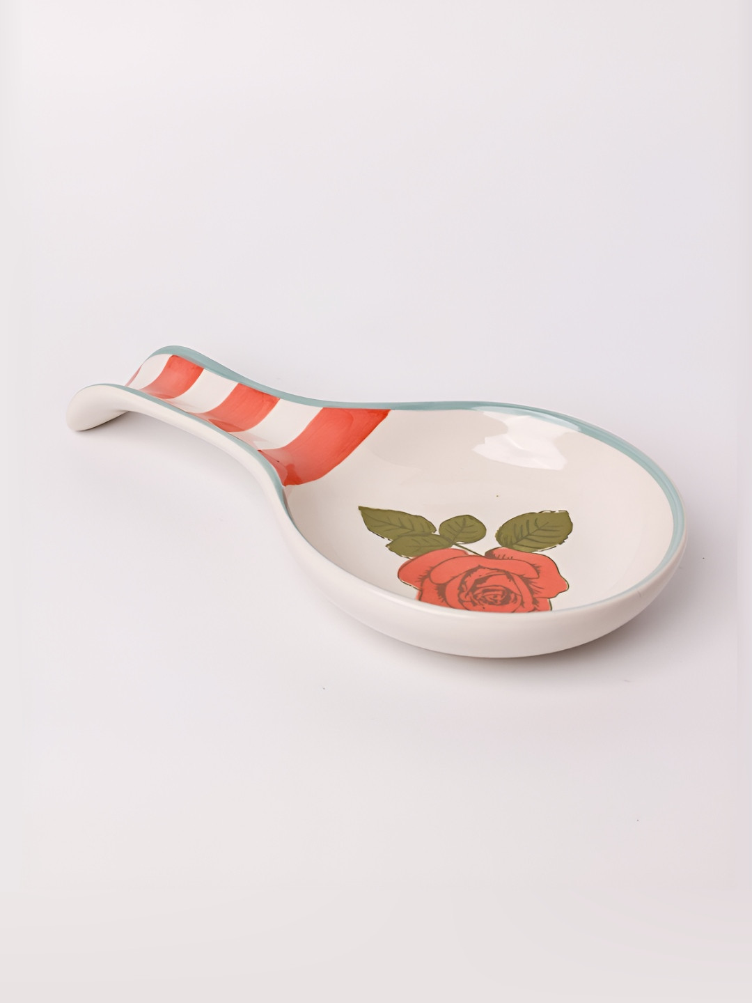 The Wishing Chair White And Red Ceramic Table Spoon