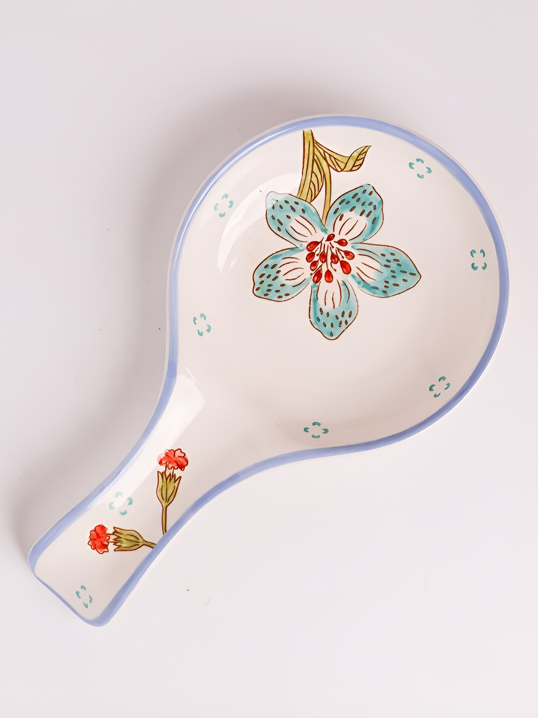 The Wishing Chair White And Blue Ceramic Table Spoon