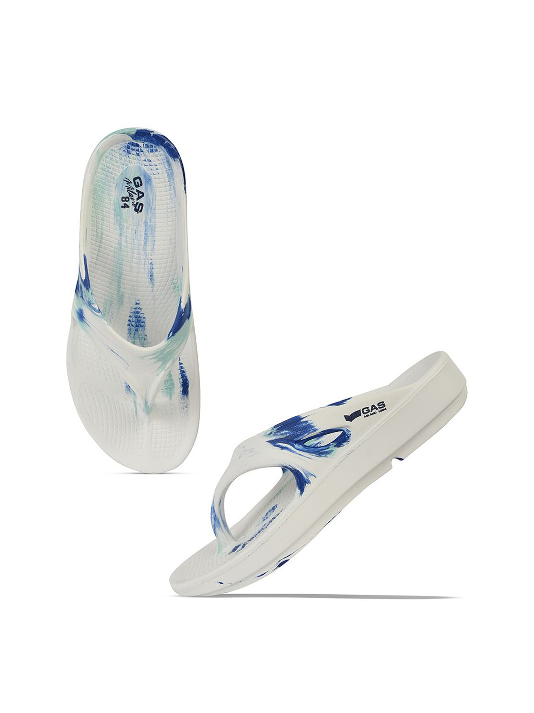 GAS Men printed Thong Flip-Flops
